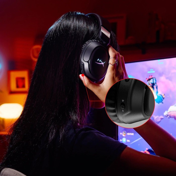 Аксесуари для консолей та ПК: Ігрова гарнітура HyperX Cloud Flight 2, чорна від HyperX у магазині GameBuy, номер фото: 12