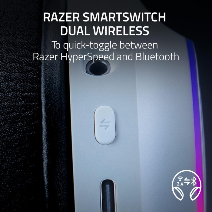 Аксессуары для консолей и ПК: Игровая гарнитура Razer Barracuda X Chroma, белая от Razer в магазине GameBuy, номер фото: 1
