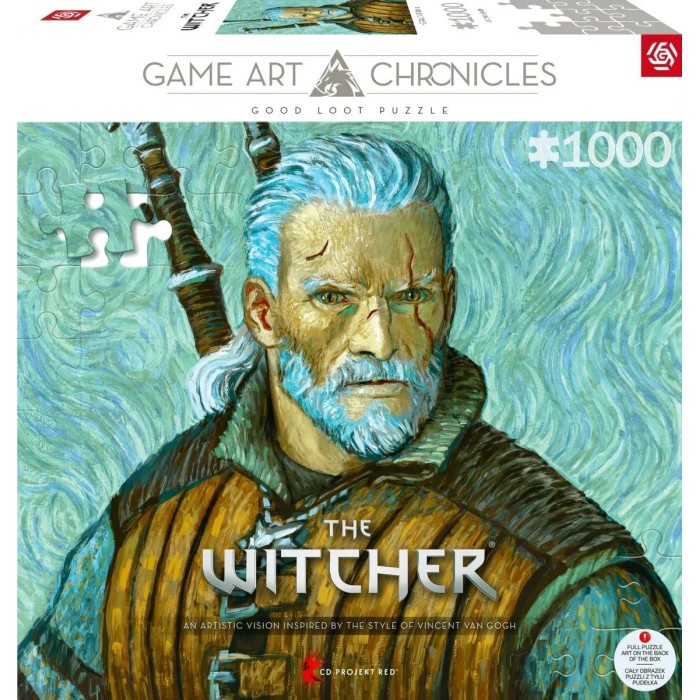 Аксессуары: Пазл The Witcher Geralt of Rivia & Vincent van Gogh 1000 эл. от GoodLoot в магазине GameBuy, номер фото: 2