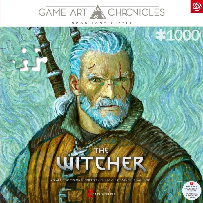Аксессуары: Пазл The Witcher Geralt of Rivia & Vincent van Gogh 1000 эл. от GoodLoot в магазине GameBuy, номер фото: 3