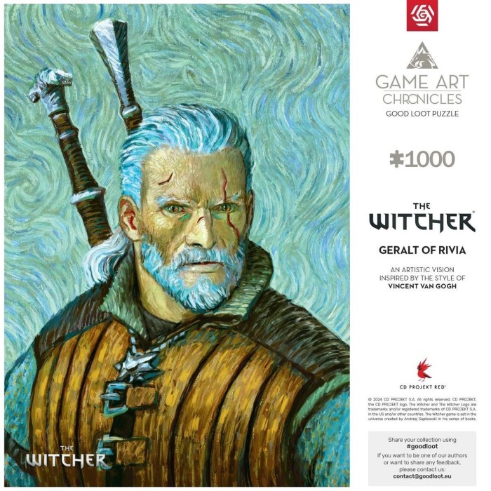Аксессуары: Пазл The Witcher Geralt of Rivia & Vincent van Gogh 1000 эл. от GoodLoot в магазине GameBuy, номер фото: 4