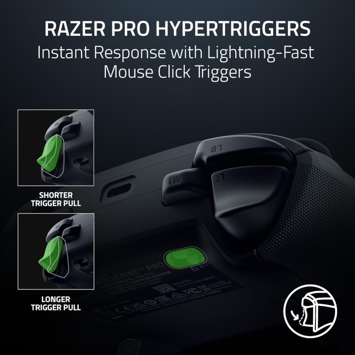 Аксессуары для консолей и ПК: Беспроводной геймпад Razer Wolverine V3 Pro для Xbox Series X|S и ПК (чёрный) от Razer в магазине GameBuy, номер фото: 7