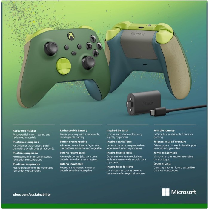Аксессуары для консолей и ПК: Беспроводной геймпад Microsoft Xbox Series Wireless Controller (Remix Special Edition) от Microsoft в магазине GameBuy, номер фото: 5