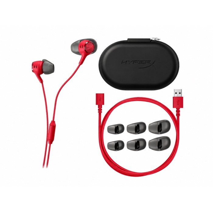 Аксесуари для консолей та ПК: Ігрові навушники HyperX Cloud Earbuds III S USB-C, червоні від HyperX у магазині GameBuy, номер фото: 3