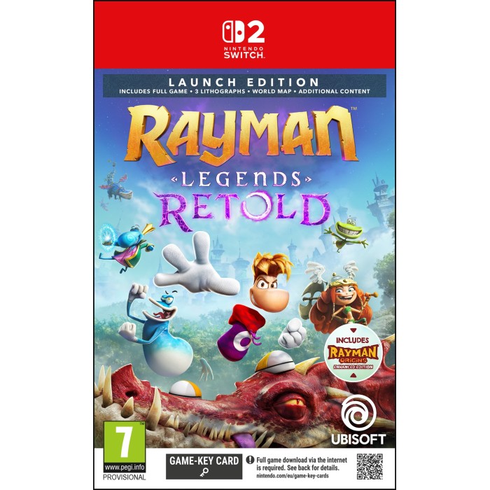 Игры Нинтендо Свитч 2: Rayman Legends Retold — Launch Edition от Ubisoft в магазине GameBuy