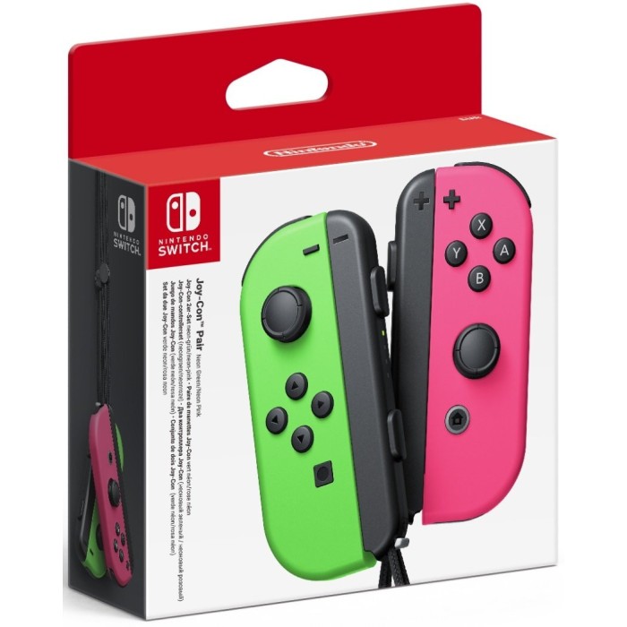 Аксессуары для консолей и ПК: Набор контроллеров Nintendo Joy-Con (неоновый зеленый / неоновый розовый) от Nintendo в магазине GameBuy, номер фото: 1