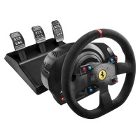 Руль и педали Thrustmaster T300 Ferrari Integral RW Alcantara edition для PC, PS4, PS3
