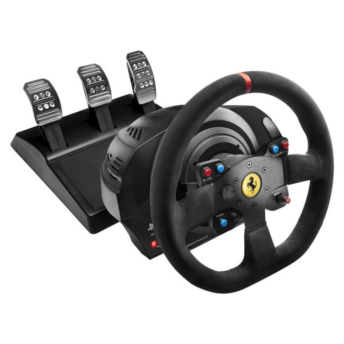 Аксессуары для консолей и ПК: Руль и педали Thrustmaster T300 Ferrari Integral RW Alcantara edition для PC, PS4, PS3 от Thrustmaster в магазине GameBuy