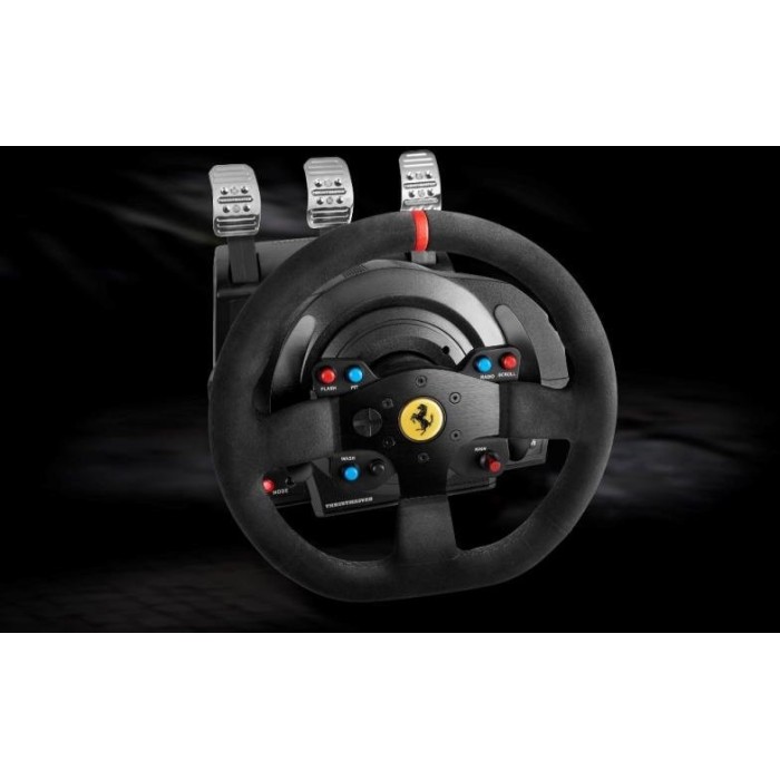 Аксессуары для консолей и ПК: Руль и педали Thrustmaster T300 Ferrari Integral RW Alcantara edition для PC, PS4, PS3 от Thrustmaster в магазине GameBuy, номер фото: 6