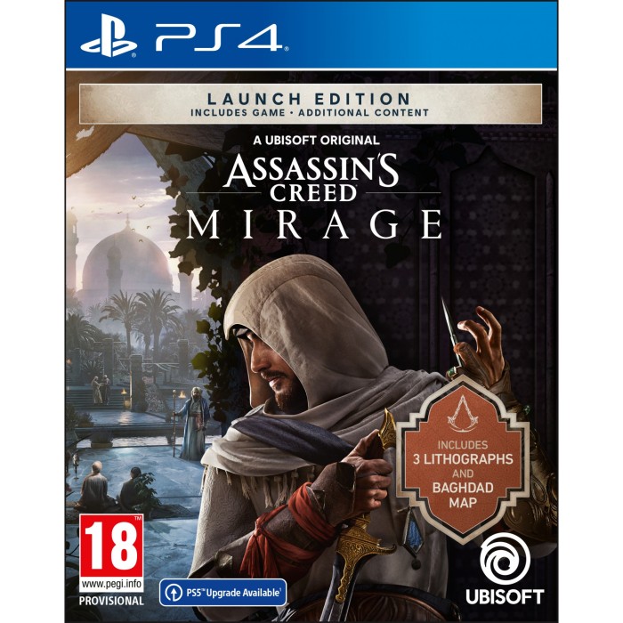 Игры PlayStation 4: Assassin's Creed Mirage: Launch Edition от Ubisoft в магазине GameBuy