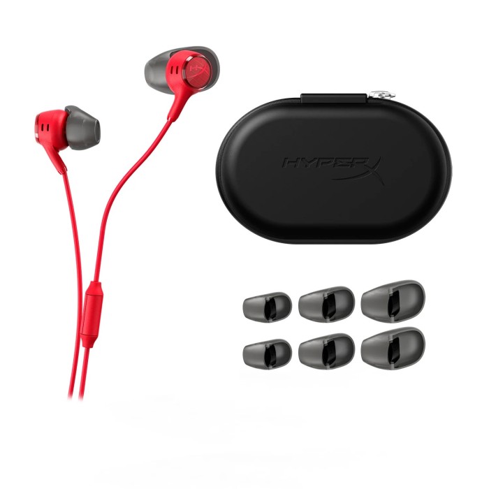 Аксесуари для консолей та ПК: Ігрові навушники HyperX Cloud Earbuds III, червоні від HyperX у магазині GameBuy, номер фото: 4