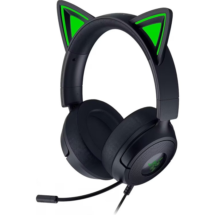 Аксесуари для консолей та ПК: Ігрова гарнітура Razer Kraken Kitty V3 X, чорна від Razer у магазині GameBuy