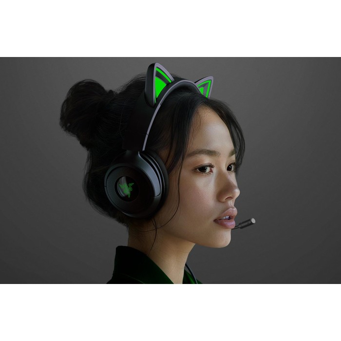 Аксесуари для консолей та ПК: Ігрова гарнітура Razer Kraken Kitty V3 X, чорна від Razer у магазині GameBuy, номер фото: 2