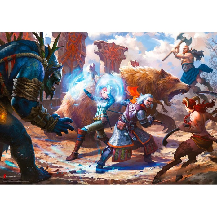Аксесуари: Пазл Witcher: Geralt & Triss in Battle puzzles 1000 ел. від GoodLoot у магазині GameBuy, номер фото: 2