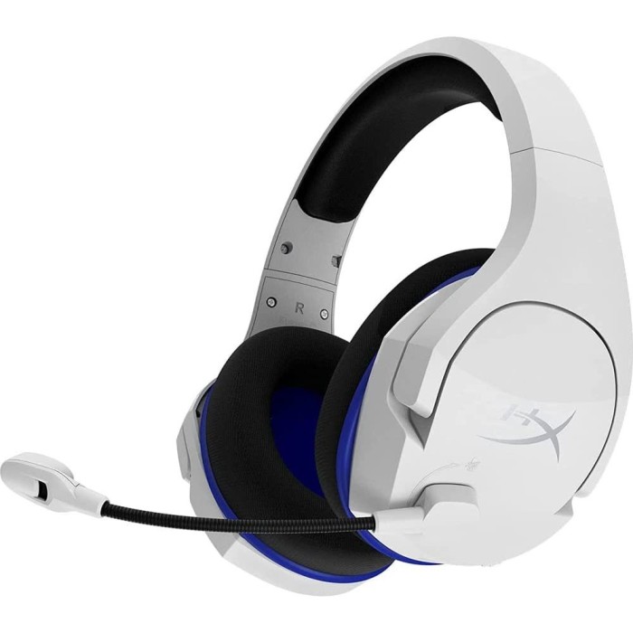 Аксесуари для консолей та ПК: Ігрова гарнітура HyperX Cloud Stinger Core Wireless для PS5/PS4, біло-синя від HyperX у магазині GameBuy