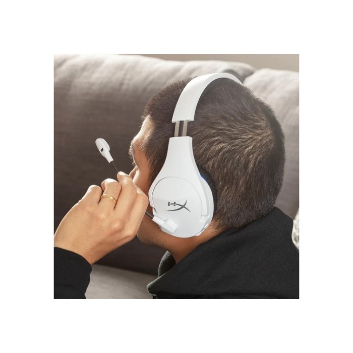 Аксесуари для консолей та ПК: Ігрова гарнітура HyperX Cloud Stinger Core Wireless для PS5/PS4, біло-синя від HyperX у магазині GameBuy, номер фото: 13