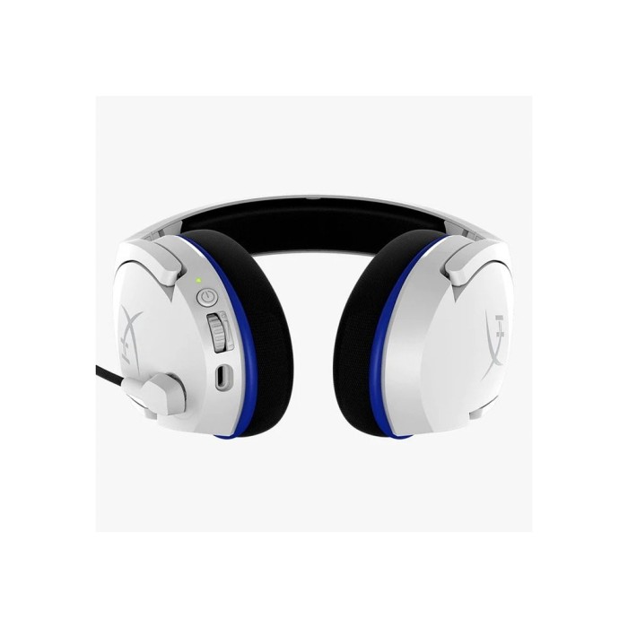 Аксесуари для консолей та ПК: Ігрова гарнітура HyperX Cloud Stinger Core Wireless для PS5/PS4, біло-синя від HyperX у магазині GameBuy, номер фото: 7