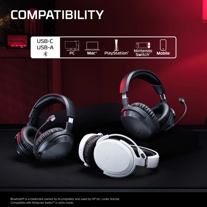 Аксесуари для консолей та ПК: Ігрова гарнітура HyperX Cloud Stinger 3 Wireless, чорна від HyperX у магазині GameBuy, номер фото: 7