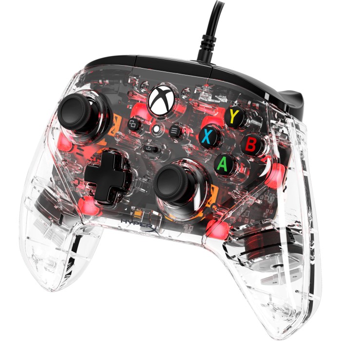 Аксессуары для консолей и ПК: Проводной RGB-контроллер HyperX Clutch Gladiate RGB для Xbox и ПК (прозрачный) от HyperX в магазине GameBuy, номер фото: 1