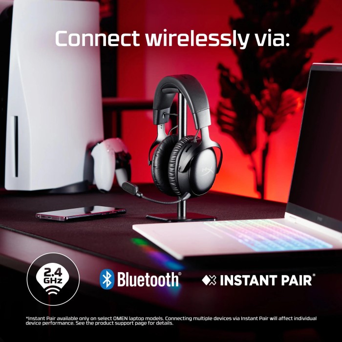 Аксесуари для консолей та ПК: Ігрова гарнітура HyperX Cloud III S Wireless, чорна від HyperX у магазині GameBuy, номер фото: 1