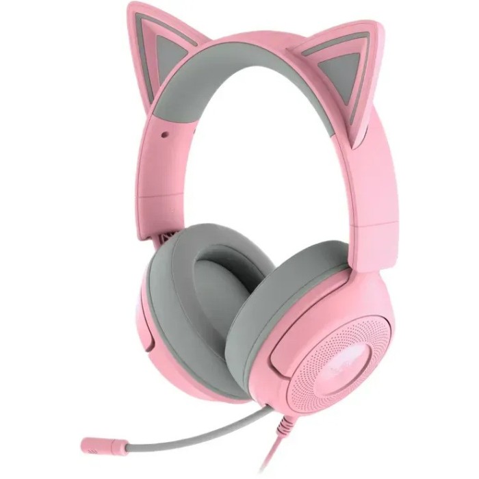 Аксесуари для консолей та ПК: Ігрова гарнітура Razer Kraken Kitty V3 X Quartz, рожева від Razer у магазині GameBuy