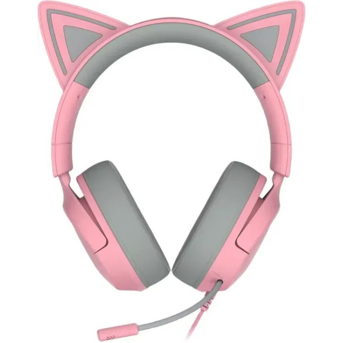 Аксесуари для консолей та ПК: Ігрова гарнітура Razer Kraken Kitty V3 X Quartz, рожева від Razer у магазині GameBuy, номер фото: 1