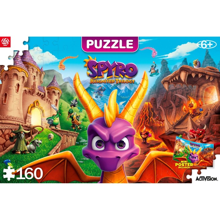 Аксесуари: Пазл Spyro Reignited Trilogy Puzzles 160 ел. від GoodLoot у магазині GameBuy, номер фото: 1