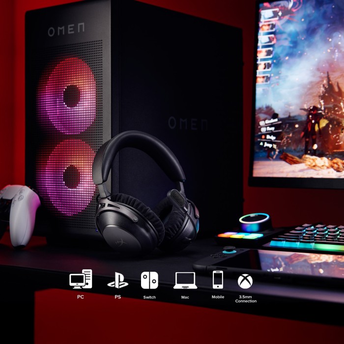 Аксесуари для консолей та ПК: Ігрова гарнітура HyperX Cloud Alpha 2, чорна від HyperX у магазині GameBuy, номер фото: 11