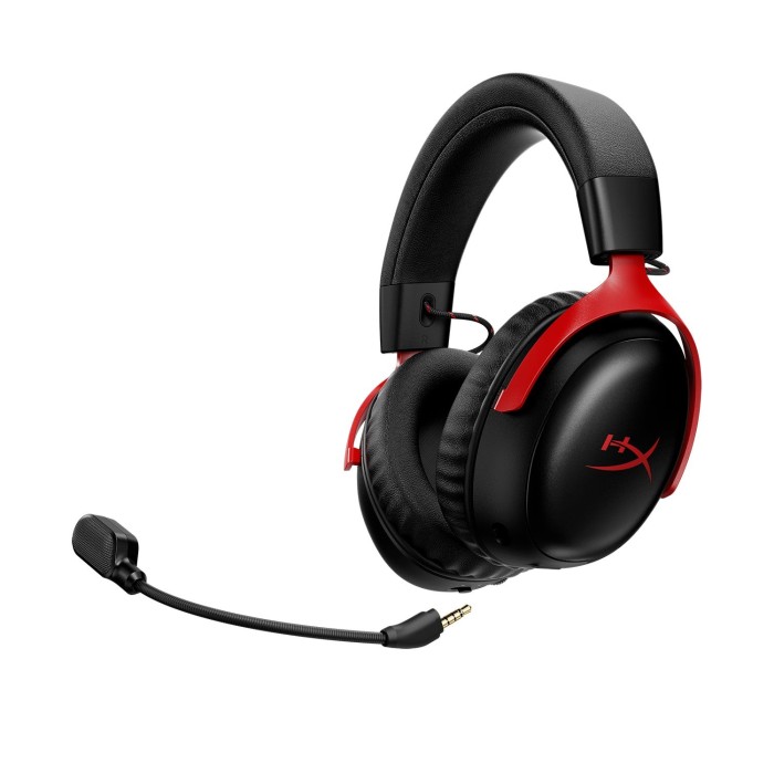 Аксесуари для консолей та ПК: Ігрова гарнітура HyperX Cloud III S Wireless, чорно-червона від HyperX у магазині GameBuy, номер фото: 11