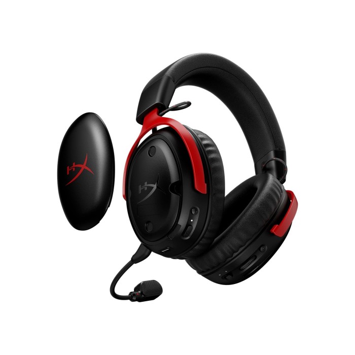 Аксесуари для консолей та ПК: Ігрова гарнітура HyperX Cloud III S Wireless, чорно-червона від HyperX у магазині GameBuy, номер фото: 14