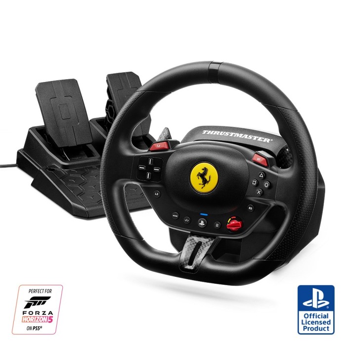 Аксессуары для консолей и ПК: Руль Thrustmaster T98 Ferrari 296 GTB для ПК/PS4/PS5 (чёрный) от Thrustmaster в магазине GameBuy