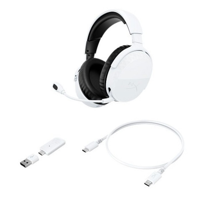 Аксесуари для консолей та ПК: Ігрова гарнітура HyperX Cloud Stinger 3 Wireless, біла від HyperX у магазині GameBuy, номер фото: 2