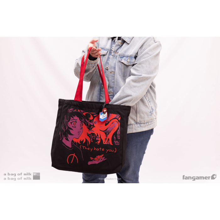 Аксесуари: Сумка Тоут A Bag of Milk (Help Me Buy Milk! Tote Bag) від Fangamer у магазині GameBuy, номер фото: 4