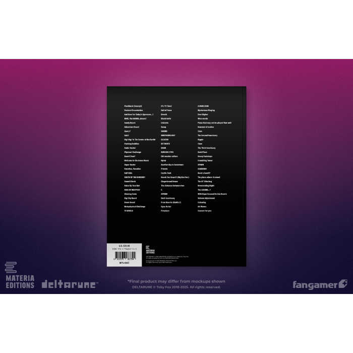 Гайди, Комікси та інші книги: DELTARUNE (DELTARUNE Chapters 3+4 Piano Score Book) від Fangamer у магазині GameBuy, номер фото: 1