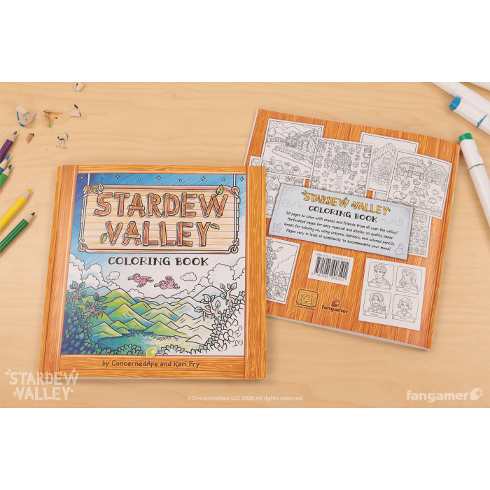 Гайди, Комікси та інші книги: Розмальовка Stardew Valley (Stardew Valley Coloring Book) від Fangamer у магазині GameBuy, номер фото: 1