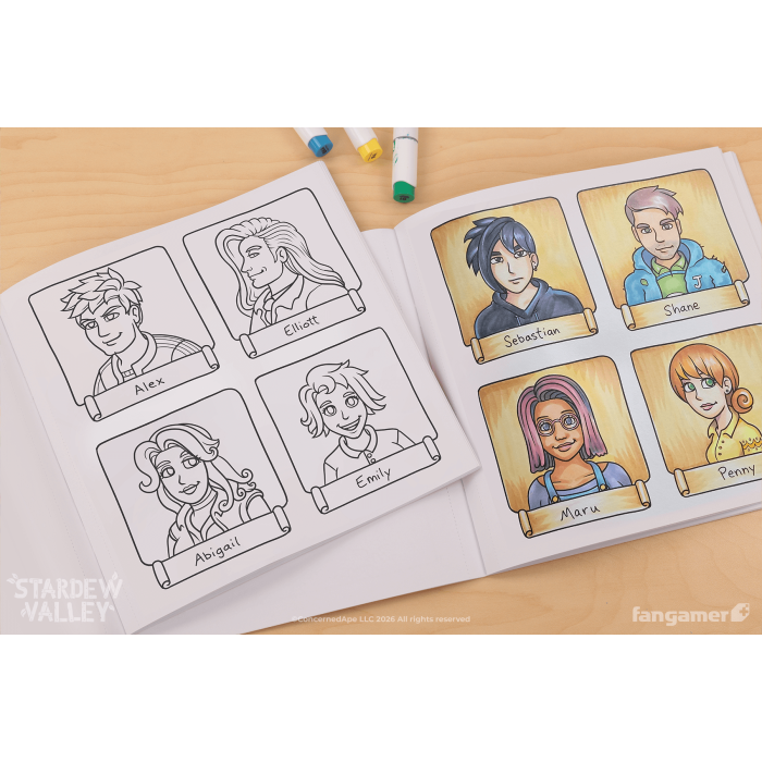 Гайди, Комікси та інші книги: Розмальовка Stardew Valley (Stardew Valley Coloring Book) від Fangamer у магазині GameBuy, номер фото: 7