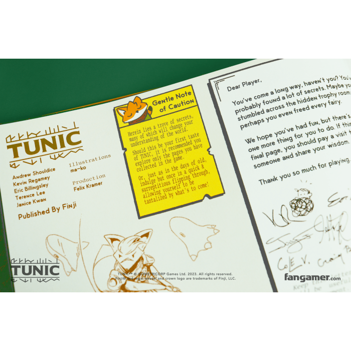 Гайды, Комиксы и другие книги: TUNIC Hardcover Instruction Book от Fangamer в магазине GameBuy, номер фото: 10