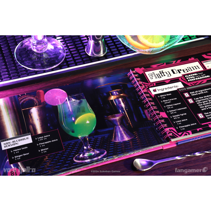 Гайды, Комиксы и другие книги: VA-11 Hall-A (Karmotrine Dream Cocktail Recipe Book) от Fangamer в магазине GameBuy, номер фото: 2