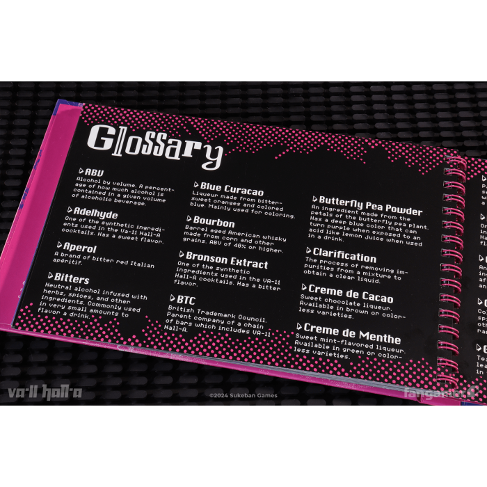 Гайды, Комиксы и другие книги: VA-11 Hall-A (Karmotrine Dream Cocktail Recipe Book) от Fangamer в магазине GameBuy, номер фото: 4