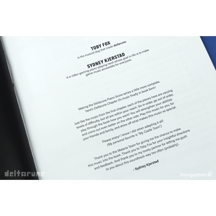 Гайды, Комиксы и другие книги: DELTARUNE Chapter 2 Piano Score Book от Fangamer в магазине GameBuy, номер фото: 3