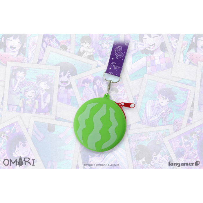 Аксессуары: Бейдж на шнурке OMORI (Watermelon Pouch and Lanyard) от Fangamer в магазине GameBuy, номер фото: 1
