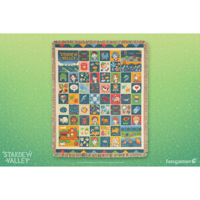 Аксессуары: Плед Stardew Valley (Farmhouse Patchwork Throw Blanket) от Fangamer в магазине GameBuy