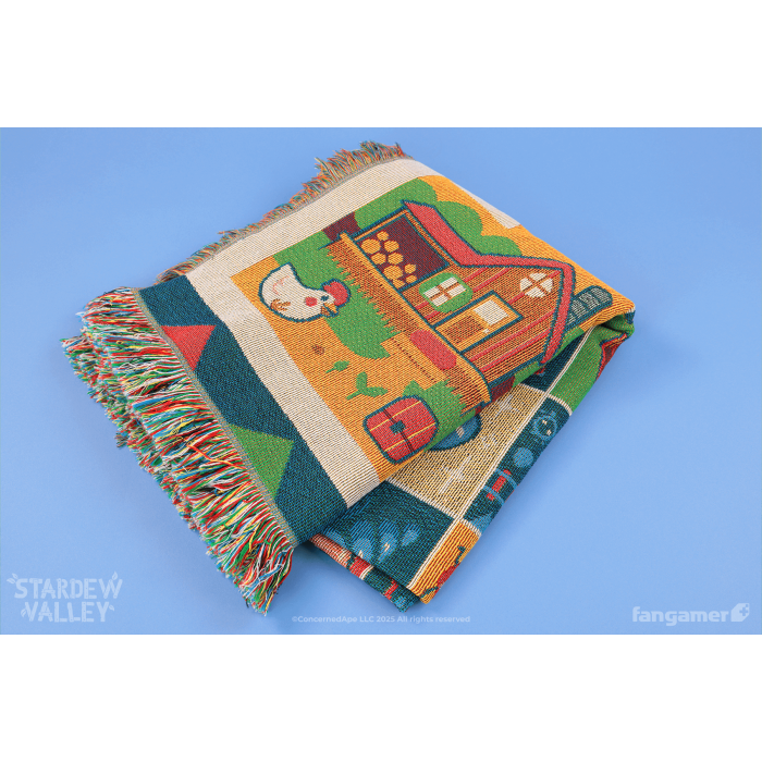 Аксессуары: Плед Stardew Valley (Farmhouse Patchwork Throw Blanket) от Fangamer в магазине GameBuy, номер фото: 1