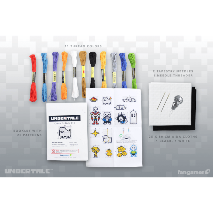 Аксесуари: Набір для вишивання хрестиком UNDERTALE (Cross Stitch Kit) від Fangamer у магазині GameBuy