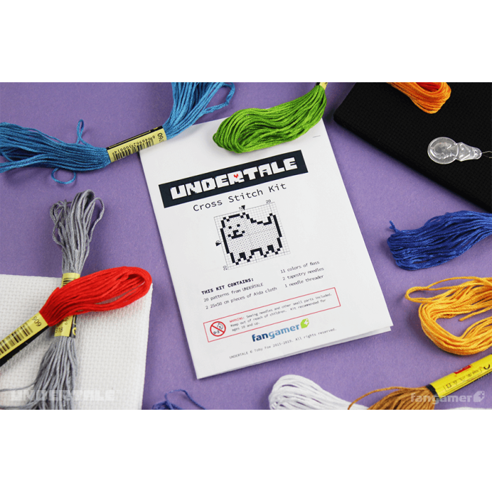 Аксесуари: Набір для вишивання хрестиком UNDERTALE (Cross Stitch Kit) від Fangamer у магазині GameBuy, номер фото: 1