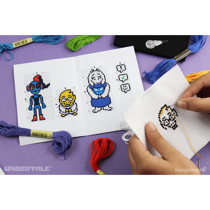 Аксесуари: Набір для вишивання хрестиком UNDERTALE (Cross Stitch Kit) від Fangamer у магазині GameBuy, номер фото: 2