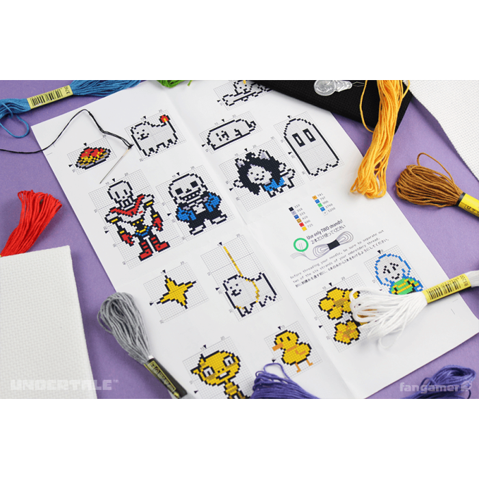 Аксесуари: Набір для вишивання хрестиком UNDERTALE (Cross Stitch Kit) від Fangamer у магазині GameBuy, номер фото: 3