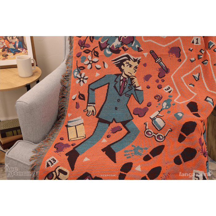 Аксессуары: Плед Ace Attorney (Crime Scene Throw Blanket) от Fangamer в магазине GameBuy, номер фото: 3