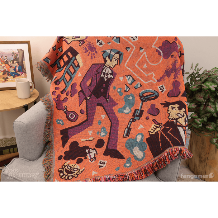 Аксессуары: Плед Ace Attorney (Crime Scene Throw Blanket) от Fangamer в магазине GameBuy, номер фото: 4
