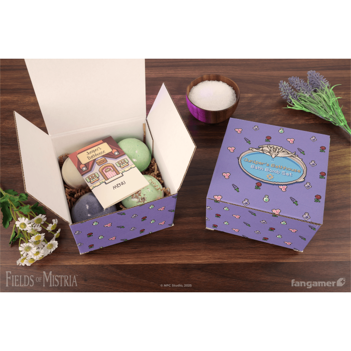 Аксессуары: Набор бомб для ванны Fields of Mistria (Juniper's Bathhouse Bath Bomb Set) от Fangamer в магазине GameBuy, номер фото: 1